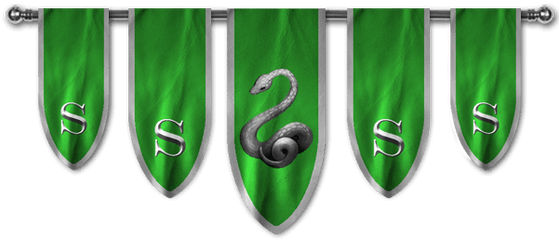 Slytherin House - Slytherin Banner Png