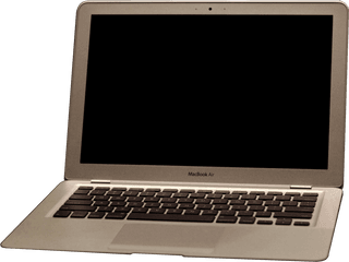 Macbook Air Black - Mac Book Open Png