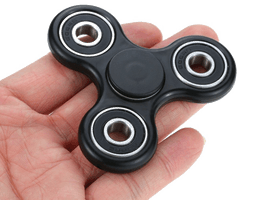 Black Fidget Spinner Free Clipart HD - Free PNG