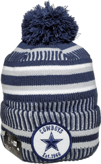 Dallas Cowboys Knit Pom Toque Nfl - Dallas Cowboys Winter Cap Png