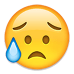 U 1f625 - Face Emoji Png