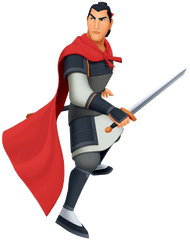 Download Hd Clipart Black And White Li Shang - Kingdom Li Shang Kingdom Hearts Png