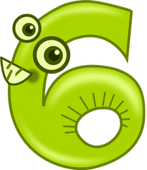 6 Clipart Png - Clipart Animal Number