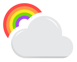 Weather Rainbow Cloud Free Icon Of - Horizontal Png