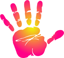 Hand Print Clip Art Png - Handprint Clipart