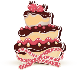 Sweet Vintage Cake Logo Template Png