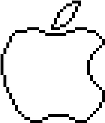 Apple Logo Pixel Art Png Logos