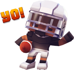 Marshawn Lynch Blocky Football Messages - Toy Png