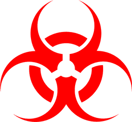 Red Biohazard Icon - Chesham Png