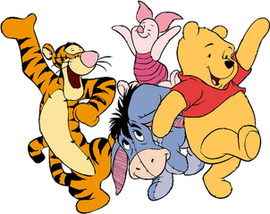 Tigger Transparent Eeyore Piglet - Winnie The Pooh Tigger And Piglet And Eeyore Png