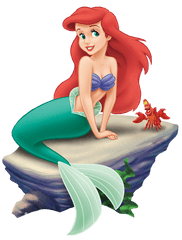 Ariel Png File - Little Mermaid Sitting On A Rock