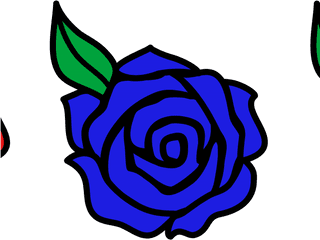 Purple Rose Clipart Colorful - Cartoon Rose Drawing Png Rose Flower Drawing Easy