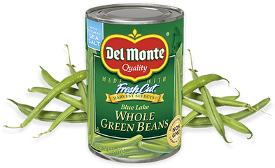 Blue Lake Whole Green Beans - Low Sodium Green Beans Png