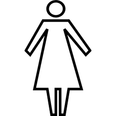 Clipart Bathroom Symbol Transparent - Woman Symbol Png