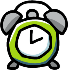 Scribblenauts Alarm Clock Transparent Png - Stickpng Alarm Clock Animated Png