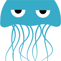 Jellyfish Clipart Animated - Cartoon Jellyfish Transparent Background Png