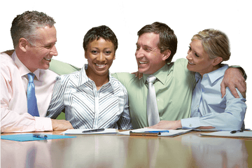 People Sitting - Business People Table Conversation - Free PNG