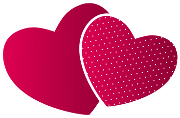 Red Heart Transparent Png Clipart - Transparent Background Double Heart Png