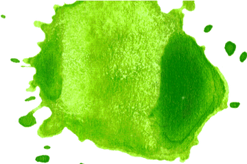 Transparent Watercolors - Green Splash Png Transparent