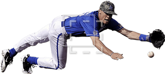 Baseball Player Diving For Ball - Immediate Entourage Baseball Player Diving Png