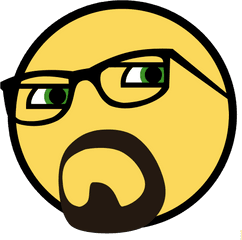 Glasses Clipart Face Transparent Free For - Smiley Face With Goatee Png