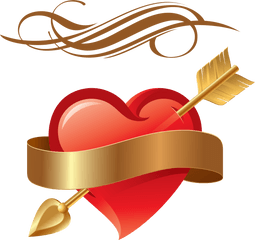 Png Images Pngs Love Heart - Love Heart With Arrow