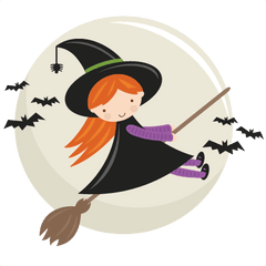 Cute Halloween Witch Clipart - Cute Halloween Witch Clipart Png