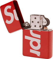 Supreme Logo Zippo - Supreme Logo Zippo Red Png