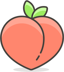 Peach Icon Free Of 780 Vector Emoji 583472 - Png Peach Emoji Transparent Background Png