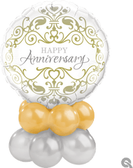 Happy Anniversary Table Topper - Happy Anniversary Cupcake Toppers Png