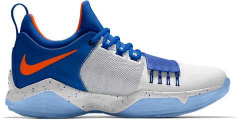 Nike Pg1 Nikeid Okc Thunder 10 - Weartesters Sneakers Png