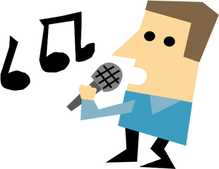 Karaoke Man Clip Art Image - Interview Clipart Png