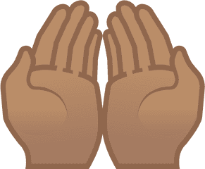 Palms Up Together Medium Skin Tone Icon Noto Emoji People - Brown Cupped Hands Png