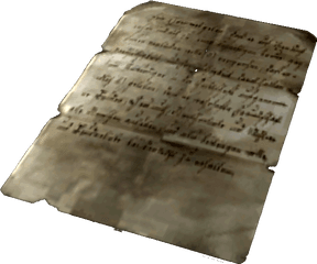 Crumbled Paper Png - Crumpled Note Fallout Notes Fallout New Vegas Letter