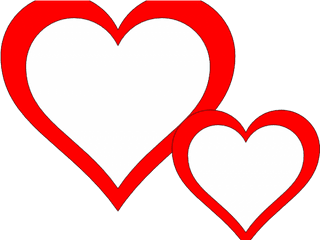 Two Hearts Png Clipart - Girly