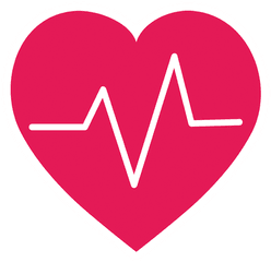 Red Heartbeat Sticker - Heartbeat Stickers Png