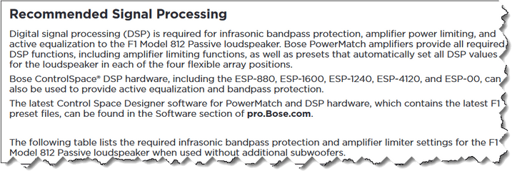 Filef1 Model 812 Passive Dsppng - Bose Portable Pa Dot