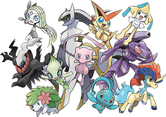 Celebrations For 20th Anniversary - Mythical Pokemon Png