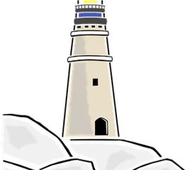 Lighhouse Clipart Old Lighthouse - Light Houses Drawing Clip Art Png