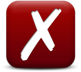 Red X Mark Icon - Clip Art Bay Incomplete Icon Transparent Png