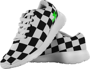 Cool Pattern Png - Cool Checkers Pattern Running Shoes Flag