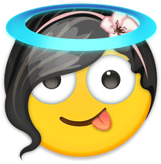 Download Emoji Crazy Angel Flowergirl - Angel Emoji Png