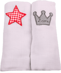 Minene Cute Muslin Squares Star Crown Png