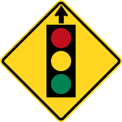 Traffic Signal Ahead Non - Traffic Light Sign Png