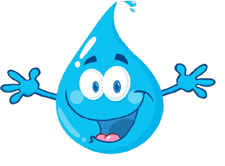 Cartoon Water Png Download - Gota De Agua Feliz