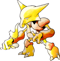 Ken Sugimori Alakazam Hd Png Download - Pokemon Alakazam Original Art