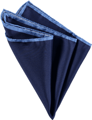 Silk Plain Pocket Square - Navysky Blue Pocket Square Silk Png