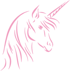 Sticker Unicorn Head - Sketch Png