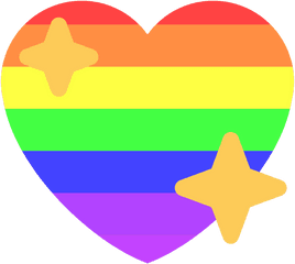 Sparkle Heart Emoji - Sparkling Gay Heart Emoji Png