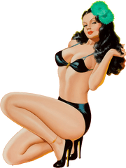 Download The Hootenanny Greaser Hot - Classic Pin Up Art Png